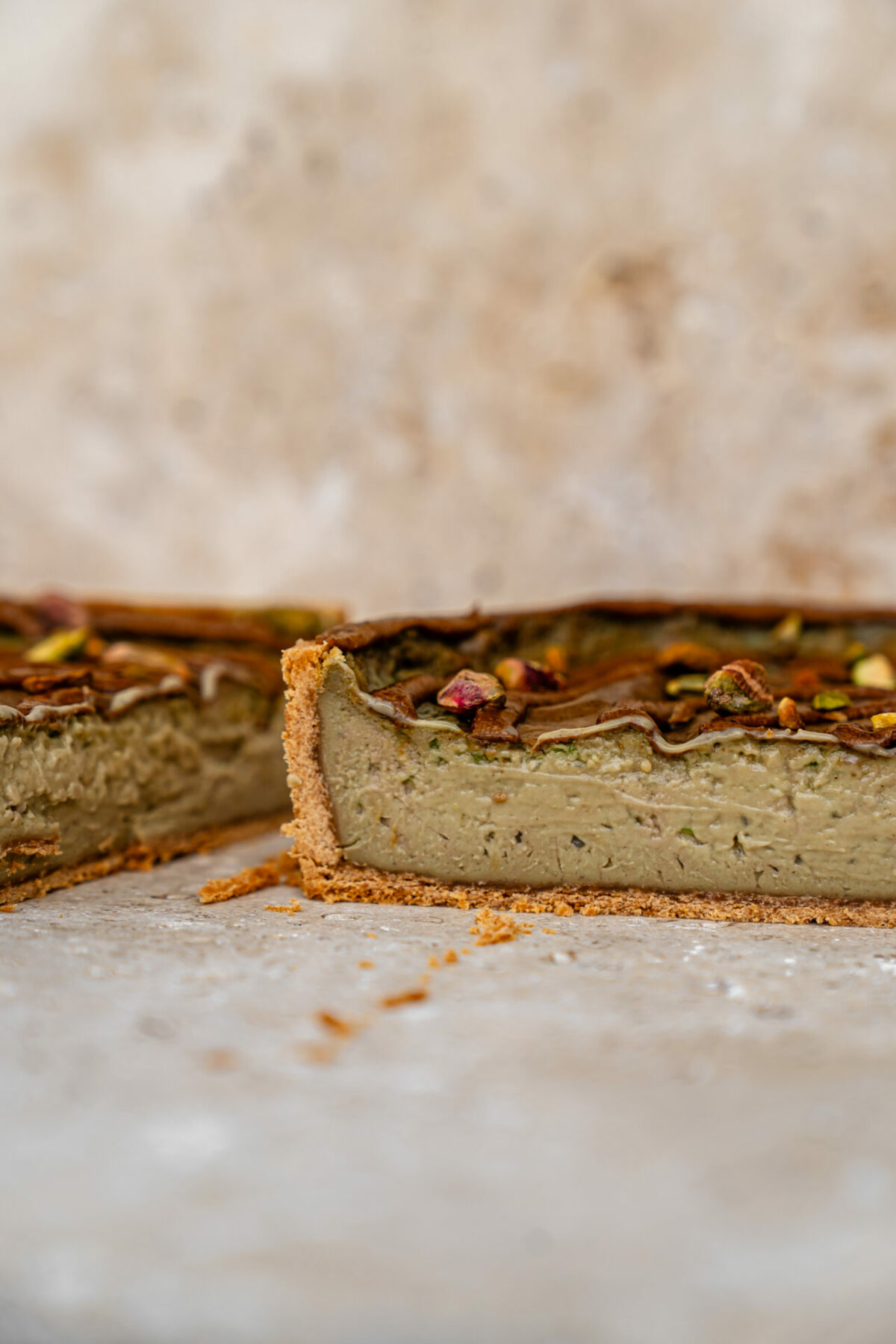 Part de flan à la pistache – Image 4