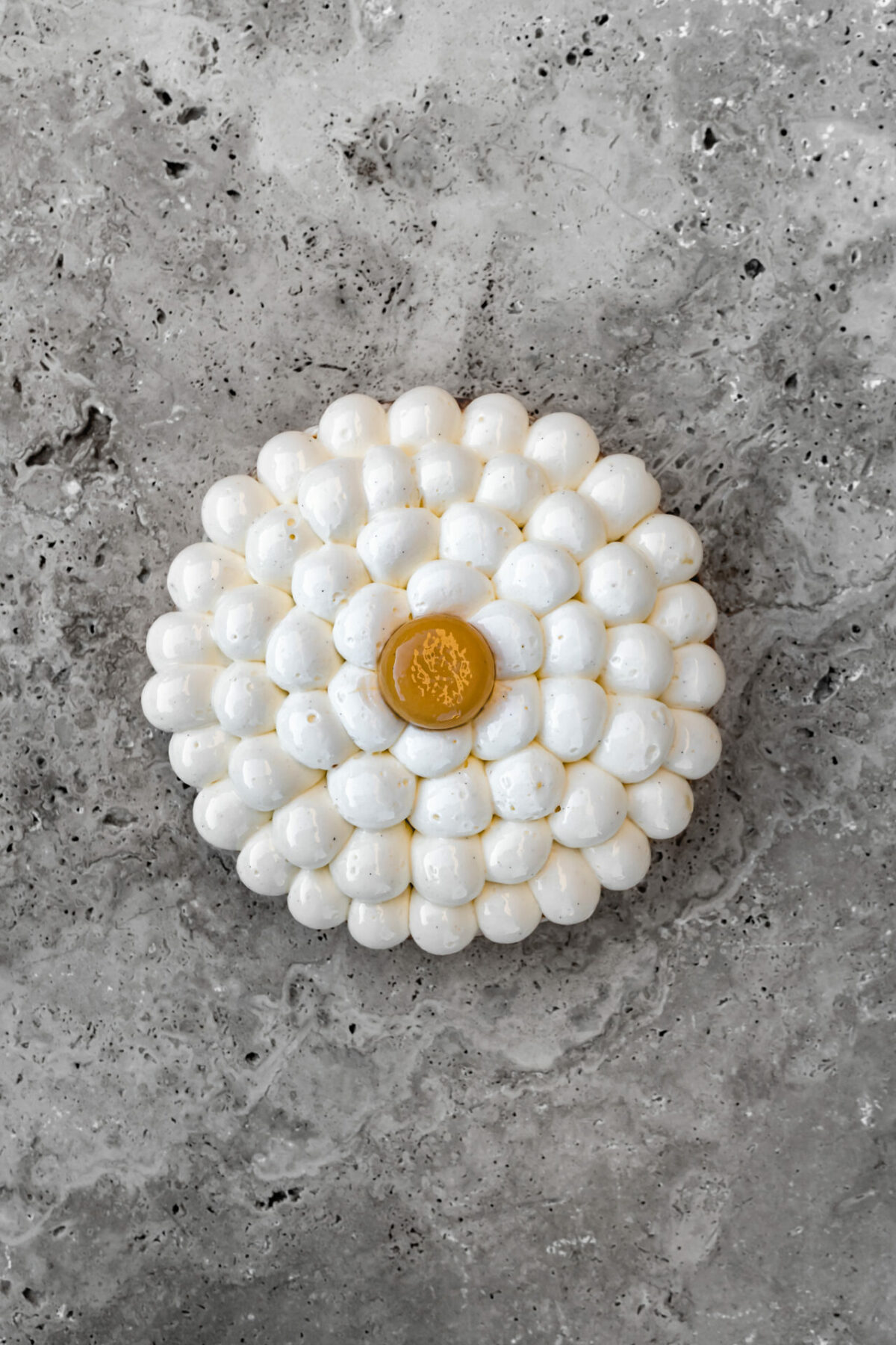Fleur riz au lait caramel vanille